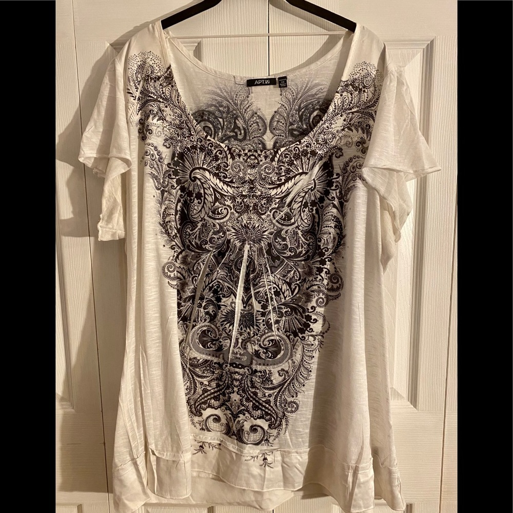 Plus size burnout tee, 3X